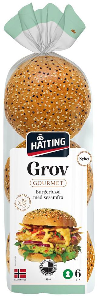 Gourmet Grov hamburgerbrød | Hatting